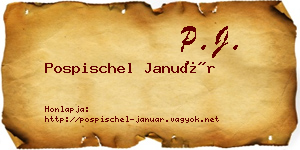 Pospischel Január névjegykártya